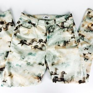 PAIGE Hoxton Ultra Skinny Stretch Jeans Wild Heart Running Horse